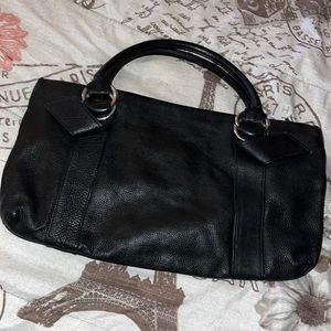 Expression, design, studio, black, leather handbag